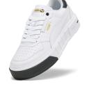 Cali Court Leather Women's Sneakers in White/Black, Size 10 by Puma