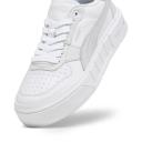 Cali Court Leather Women's Sneakers in White/Cool Light Gray, Size 5.5 by Puma