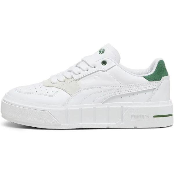 Cali Court Match Sneakers Women in White/Archive Green, Size 10.5 by Puma