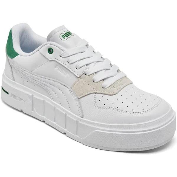 Cali Court Match Sneakers Women in White/Archive Green, Size 6.5 by Puma