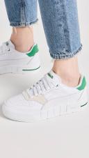 Cali Court Match Sneakers Women in White/Archive Green, Size 9 by Puma