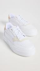 Cali Court Match Sneakers Women in White/Granola, Size 10.5 by Puma