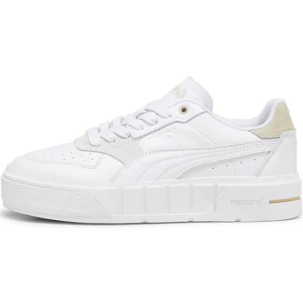 Cali Court Match Sneakers Women in White/Granola, Size 7 by Puma