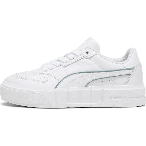Cali Court Pop Women's Sneakers in White/Eucalyptus, Size 8.5 by Puma