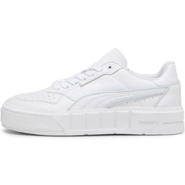 Cali Court Pop Women's Sneakers in White/Icy Blue, Size 9 by Puma