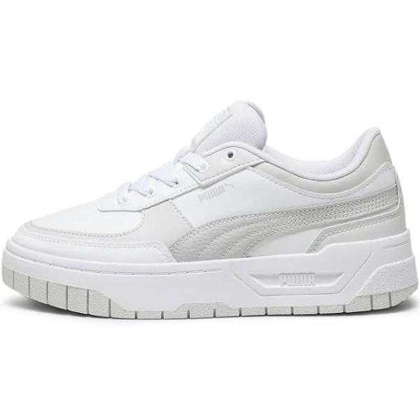 Cali Dream Women's Leather Sneakers in White/Feather Gray, Size 8.5 by Puma