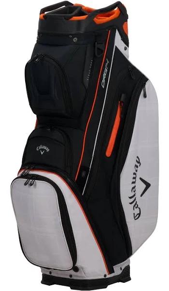 Callaway 23 Org 14 Cart Bag Black/Cream Plaid/Orange