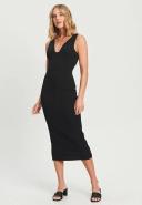 Calli - Women's Black Midi Dresses - Cass Midi Dress - Size 10 at The Iconic