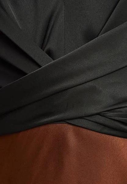 Calli - Women's Black Midi Dresses - Pally Midi Dress - Size 6 at The Iconic