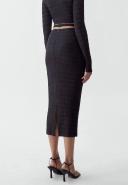 Calli - Women's Black Midi Skirts - Ruth Midi Skirt - Size 12 at The Iconic