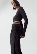 Calli - Women's Black Midi Skirts - Ruth Midi Skirt - Size 14 at The Iconic