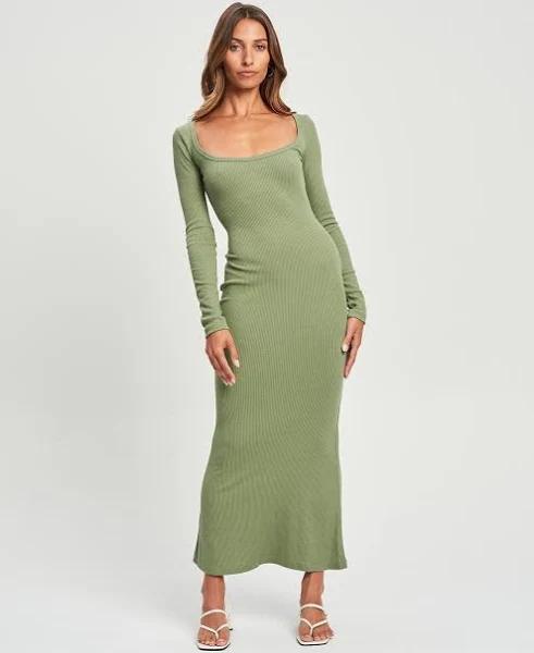 Calli - Women's Green Maxi Dresses - Aliza Maxi Dress - Size 6 at The Iconic