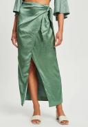 Calli - Women's Green Midi Skirts - Vacay Tie Skirt - Size 12 at The Iconic