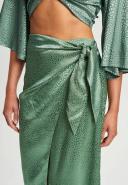 Calli - Women's Green Midi Skirts - Vacay Tie Skirt - Size 14 at The Iconic