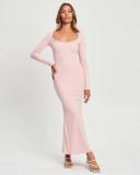 Calli - Women's Pink Maxi Dresses - Aliza Maxi Dress - Size 14 at The Iconic