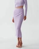 Calli - Women's Purple Midi Skirts - Ruth Midi Skirt - Size 18 at The Iconic