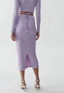 Calli - Women's Purple Midi Skirts - Ruth Midi Skirt - Size 8 at The Iconic