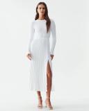 Calli - Women's White Midi Dresses - Sallee Knit Dress - Size 16 at The Iconic