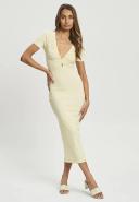 Calli - Women's Yellow Midi Dresses - Joana Midi Dress - Size 12 at The Iconic