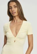 Calli - Women's Yellow Midi Dresses - Joana Midi Dress - Size 16 at The Iconic