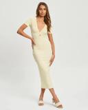 Calli - Women's Yellow Midi Dresses - Joana Midi Dress - Size 18 at The Iconic