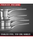 Calphalon Premier Space Saving Stainless Steel 10" Fry Pan