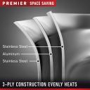 Calphalon Premier Space Saving Stainless Steel 10" Fry Pan