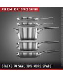 Calphalon Premier Space Saving Stainless Steel 10" Fry Pan