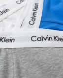 Calvin Klein 3 Pack Boxer Briefs Grey/White/Palace Blue Size: Size M