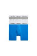 Calvin Klein 3 Pack Boxer Briefs Grey/White/Palace Blue Size: Size M