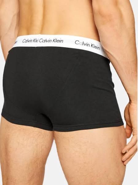 Calvin Klein 3-Pack Cotton-Blend Low-Rise Trunks - M