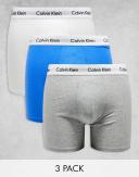 Calvin Klein 3 Pack of Cotton Stretch Boxer Briefs in Multi