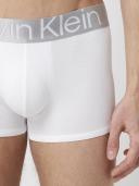 Calvin Klein 3-Pack Steel Boxer Trunks, Black/White/Grey Large