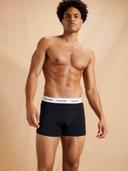 Calvin Klein Black/White/Grey Cotton Stretch 3-Pack Trunks