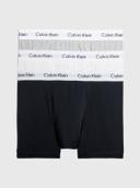 Calvin Klein Black/White/Grey Cotton Stretch 3-Pack Trunks