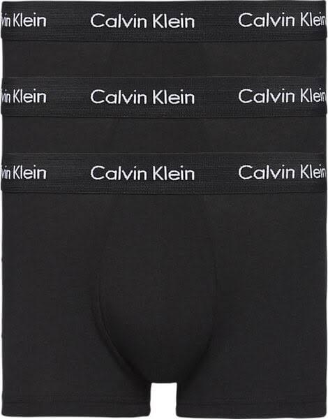 Calvin Klein Black/White/Grey Cotton Stretch 3-Pack Trunks