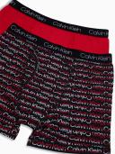 Calvin Klein Boys Cotton Stretch 2 Pack Boxer Brief in Red Assorted L