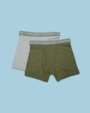 Calvin Klein Boys Heather Band Boxer Brief 2 Pack in Olivine Multi Assorted XL
