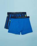 Calvin Klein Boys Ombre Band Boxer Brief 2 Pack in Blue XL
