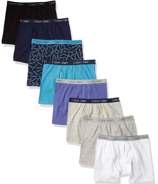 Calvin Klein Boys Underwear 8 Pack Boxer Briefs-Basics Value Pack