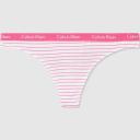 Calvin Klein Carousel Stripe Thong Pink Hot Pink L