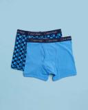 Calvin Klein Cotton Stretch 2 Pack Boxer Briefs in Blue L