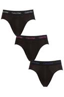 Calvin Klein Cotton Stretch 3 Pack Briefs in Black