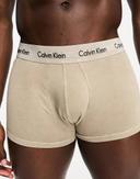 Calvin Klein Cotton Stretch Mineral Dye Low Rise Trunks in beige-Neutral