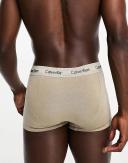 Calvin Klein Cotton Stretch Mineral Dye Low Rise Trunks in beige-Neutral