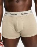 Calvin Klein Cotton Stretch Mineral Dye Low Rise Trunks in beige-Neutral