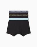 Calvin Klein Cotton Stretch Trunks 3 Pack in Black Multi Black L