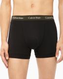 Calvin Klein Cotton Stretch Trunks 3 Pack in Black Multi Black L