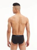 Calvin Klein Embossed Icon Cotton Hip Brief in Black S