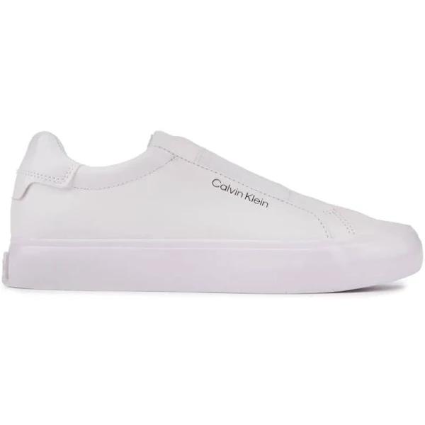 Calvin Klein Essential Vulc Slip On White Trainers